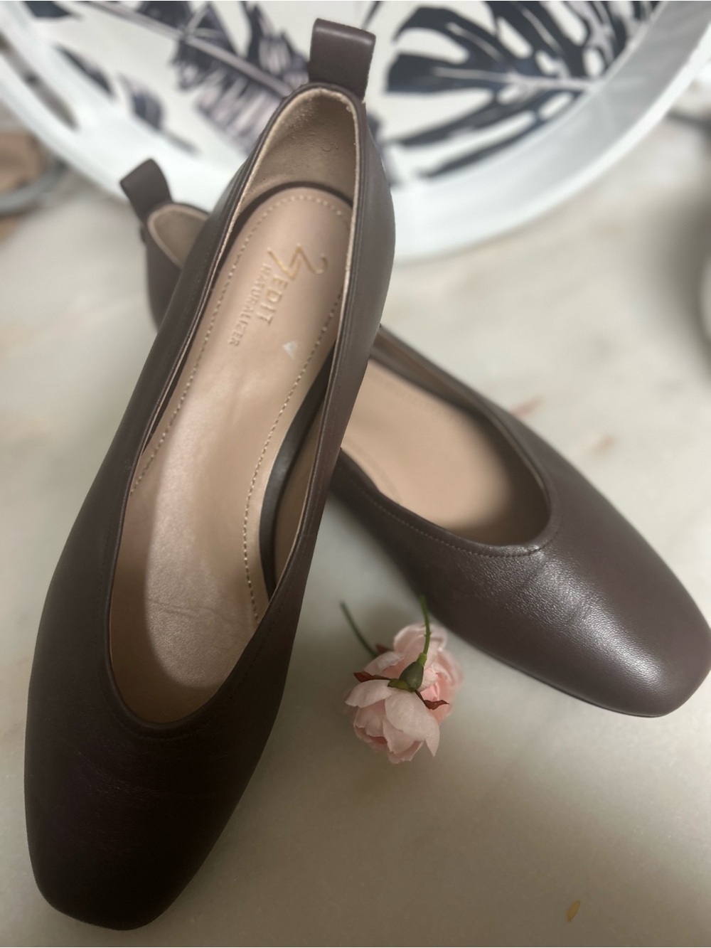 Naturalizer Women's Dark Brown Slip-On Ballet Flats